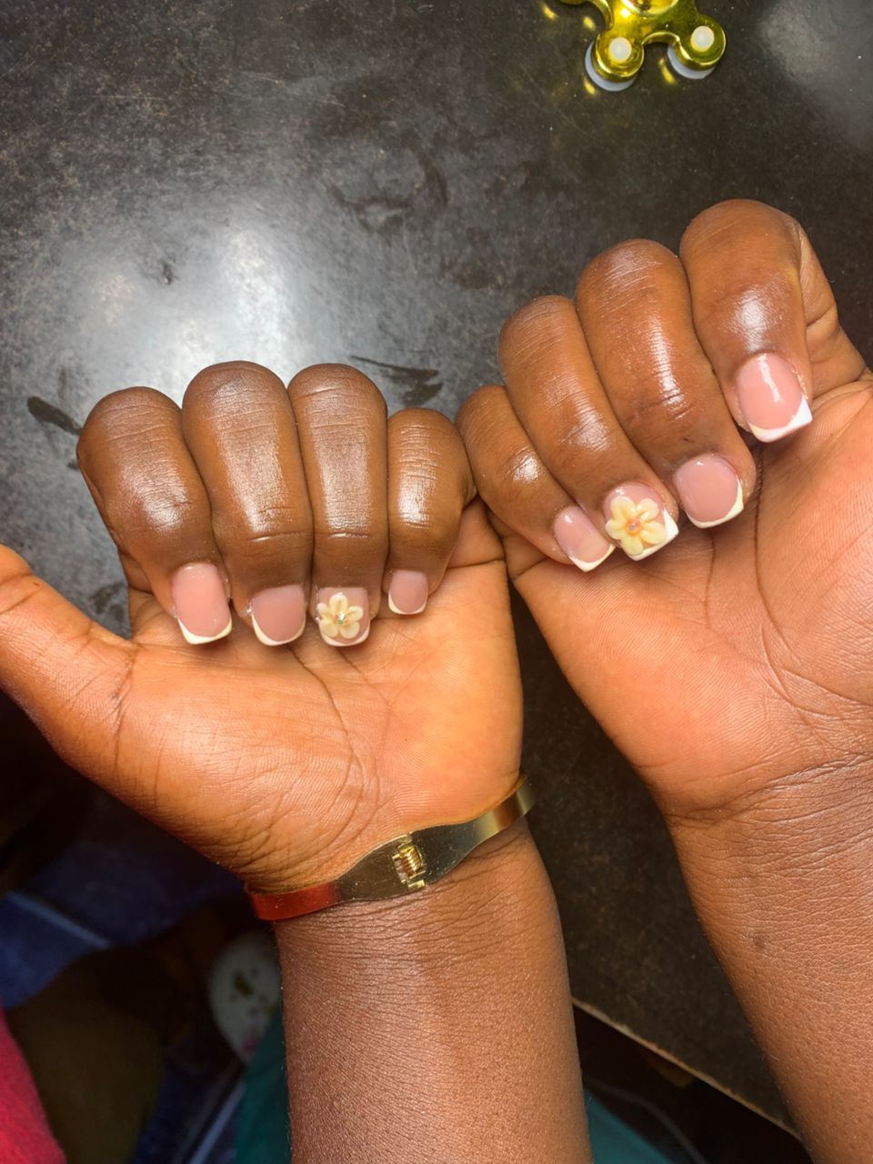 Sculpted gel nail art — detailed